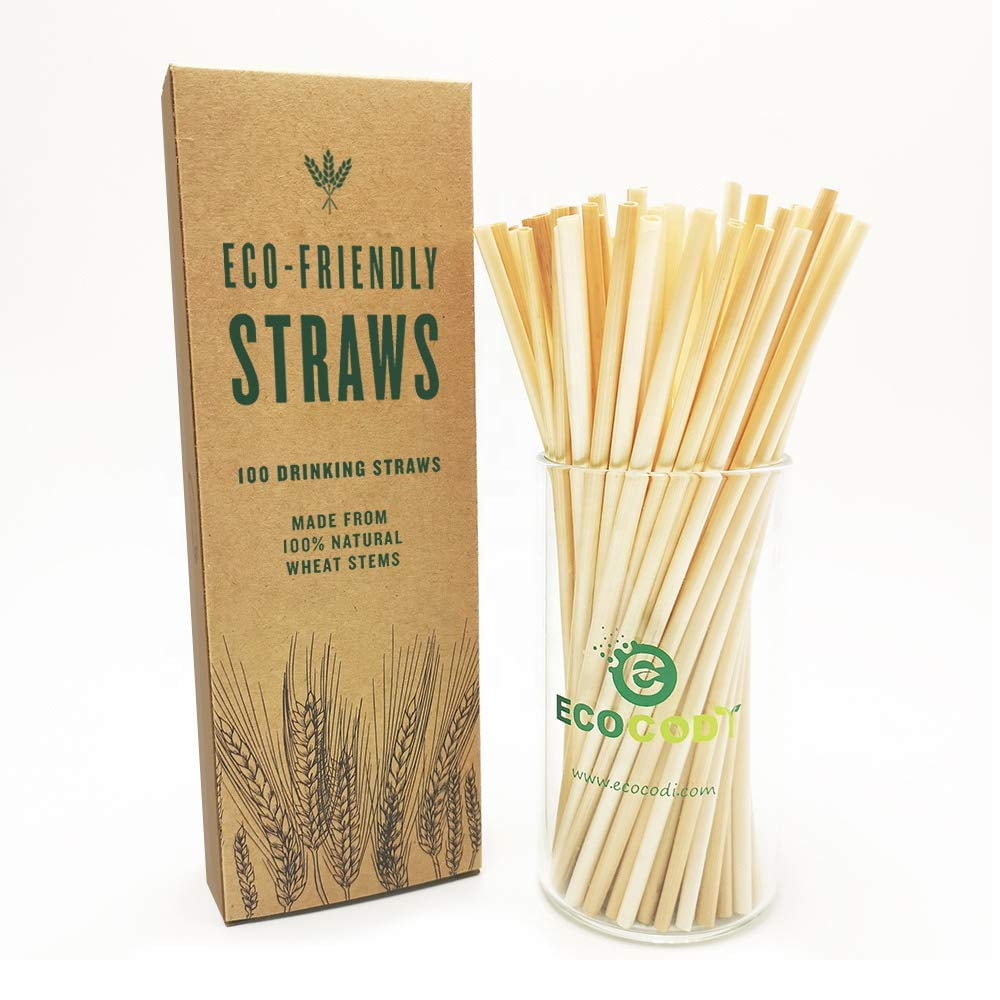 Plant Based Wheat Drinking Straws Biodegradable