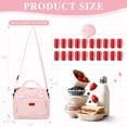 thumbnail image 4 of Gynky Insulated Lunch Bag Women Men Large Reusable Cute Lunch Bags Leakproof Portable Cooler Tote Bags for Work Picnic, Pink, 4 of 8