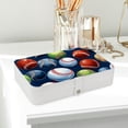 thumbnail image 6 of Baseball Portable PU Leather Organizer Box with Removable Compartment for Jewelry Display and Storage - Jewelry Boxes Included, 6 of 6