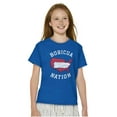 thumbnail image 3 of Puerto Rican Pride Boricua Se Levanta Crewneck T Shirts Boy Girl Teen Brisco Brands XS, 3 of 5