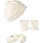 Jj Cole Bundleme Shearling Baby Hat, Mittens And Booties Set