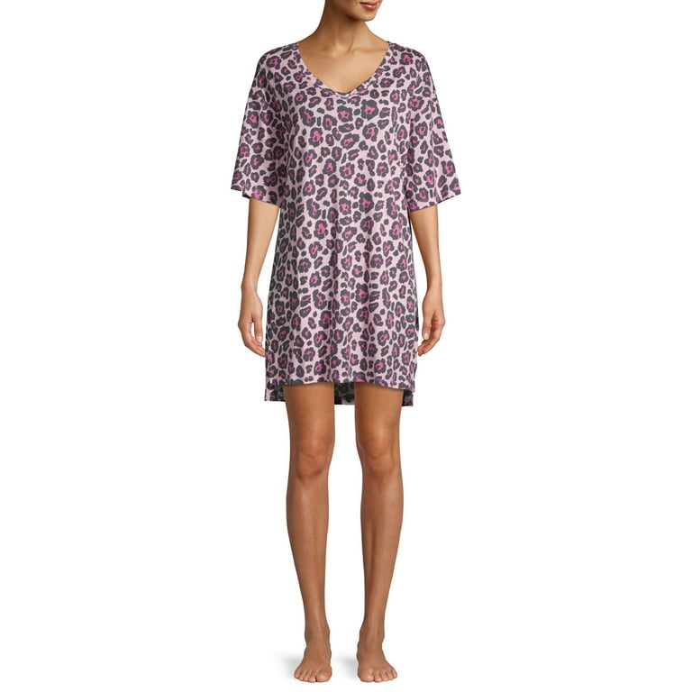 Secret Treasures Leopard Sleepshirt Women s Walmart