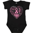 thumbnail image 3 of Inktastic Breast Cancer Awareness Heart Words Boys or Girls Baby Bodysuit, 3 of 5