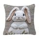 thumbnail image 2 of Cojín lumbar con estampado de conejo y relleno decorativo | Funda extraíble y lavable de pelusa corta | Soporte suave para la espalda, ideal para sofá, cama, sillón, oficina y decoración del hogar., 2 of 6