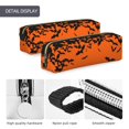 thumbnail image 4 of Disketp Halloween With Black Bats Estuche de Lápices de Cuero con Cierre, Estuche Compacto para Papelería, Bolígrafos y Accesorios Pequeños, 4 of 7