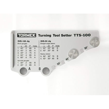 Turning Tool Sharpening Setter TTS-100, Creates Instant Replication of the Geometeries on Turning Gouges and Skews By (Tormek T7 Best Price)