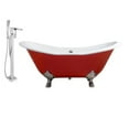 thumbnail image 2 of Cast Iron Tub, Faucet and Tray Set 72" RH5160WH-CH-100, 2 of 3