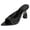 Black, variant on Sequined Pointed Toe Mules for Women Transparent Kitten Heeled Dressy Sandals Lightweight Wedding Party Slide Gold Size 9