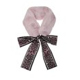 thumbnail image 1 of Cinta De Leopardo Piel Sintética Invierno Abrigo De Cuello Bufanda Cuello De Felpa Bufandas Calentador Para Mujer Rosa 160x9cm/62.99x3.54"(L*W), 1 of 5