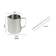 thumbnail image 4 of Milk Frother Pitcher, Espresso Frothing Pitcher With Latte Stirrer, Sharp Mouthed Design, Rust-proof High Temperature Resistance Coffee Machine Accessories, 4 of 9