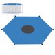 thumbnail image 5 of Toldo para trampolín de 2,4 m con 6 postes, parasol, fácil de instalar, accesorios de protección para trampolín para el jardín, 5 of 7