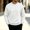 White, variant on Men Diamond Quilted Crewneck Sweatshirt, Loose Fit Lightweight Padded Long Sleeve Pullover Top Fall Winter Casual Outerwear Coffee S