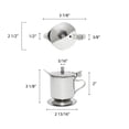 thumbnail image 2 of Excellante 5 oz stainless steel footed creamer, comes in each, 2 of 2