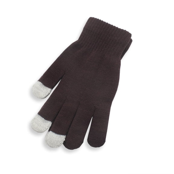 Sales Today Thermal Warm Gloves GIJNRIUIUA Under $3 Knitted Cold Proof Plush Thickened Christmas Gloves Brown Gloves & Mittens
