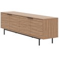 thumbnail image 2 of Nexera Hamilton Tv Stand with 4 Storage Cabinets Fits Tv's up to 70", Walnut, 2 of 9