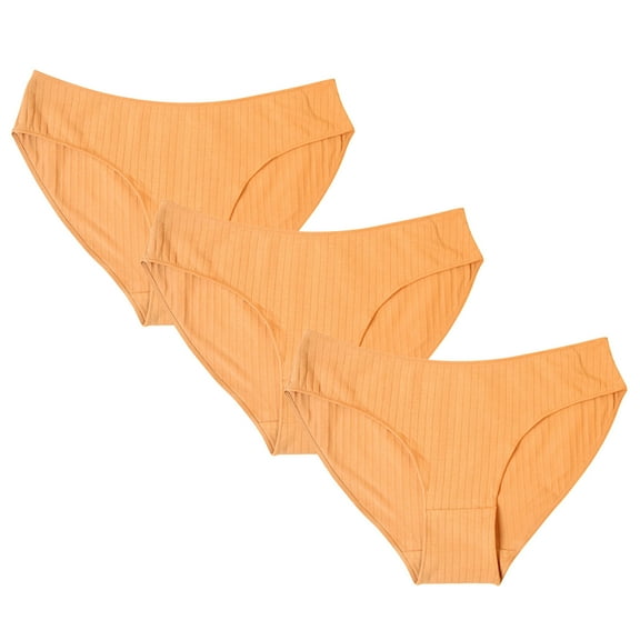 Iyufng Plus Size Panties for Women,Women's Panties 3PC Women Everyday Solid Color Ventilate Low Waist Elastic Underwear Panties,Womens Panties