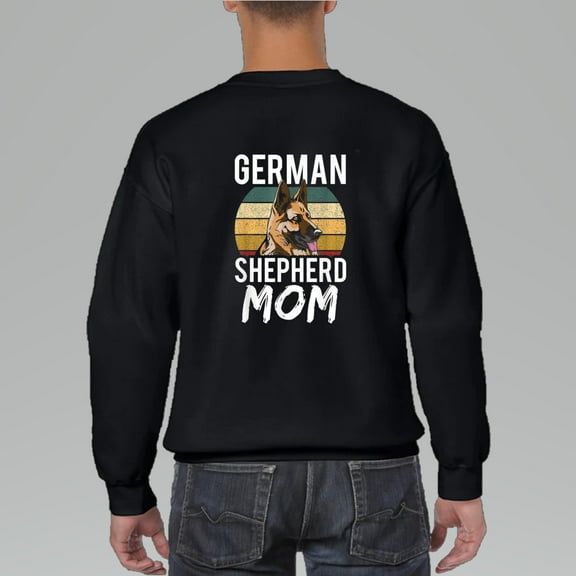 German Shepherd Mom Puppy Breed Lover Sweatshirt, Dog Mom Gift, for men & women, up to size 5XL.