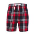 thumbnail image 1 of SF Mens Tartan Lounge Shorts, 1 of 3