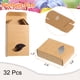 thumbnail image 2 of 32 Piezas Cajas de Embalaje de Jabón 2.8x3.8x1.2 Pulgadas Caja de Jabón de Kraft con Ventana (Forma de Hoja, Marrón), 2 of 6