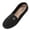 Exquisite Shoes - Black, variant on Samdudou Womens Loafers Casual Slip On Flat Shoes Closed Toe Faux Suede Moccasins with Metallic Flower Embellishment for Daily Work