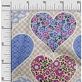 thumbnail image 2 of oneOone Silk Tabby Beige Fabric Florals Dress Material Fabric Print Fabric By The Yard 42 Inch Wide, 2 of 6