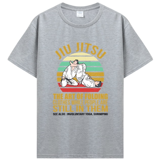 Camiseta Jiu Jitsu arte de ropa plegable BJJ MMA Jujitsu camiseta hombres ropa Casual verano camisetas de algodón ropa de calle Harajuku