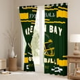 thumbnail image 3 of jejeloiu Boys Ball Game Blackout Curtains Set of 2 (52x84 Each),Green Rugby Helemt Window Curtains,American Football Sport Curtains and Drapes For Kids Teens,Microfiber Bedroom Decor, 3 of 6