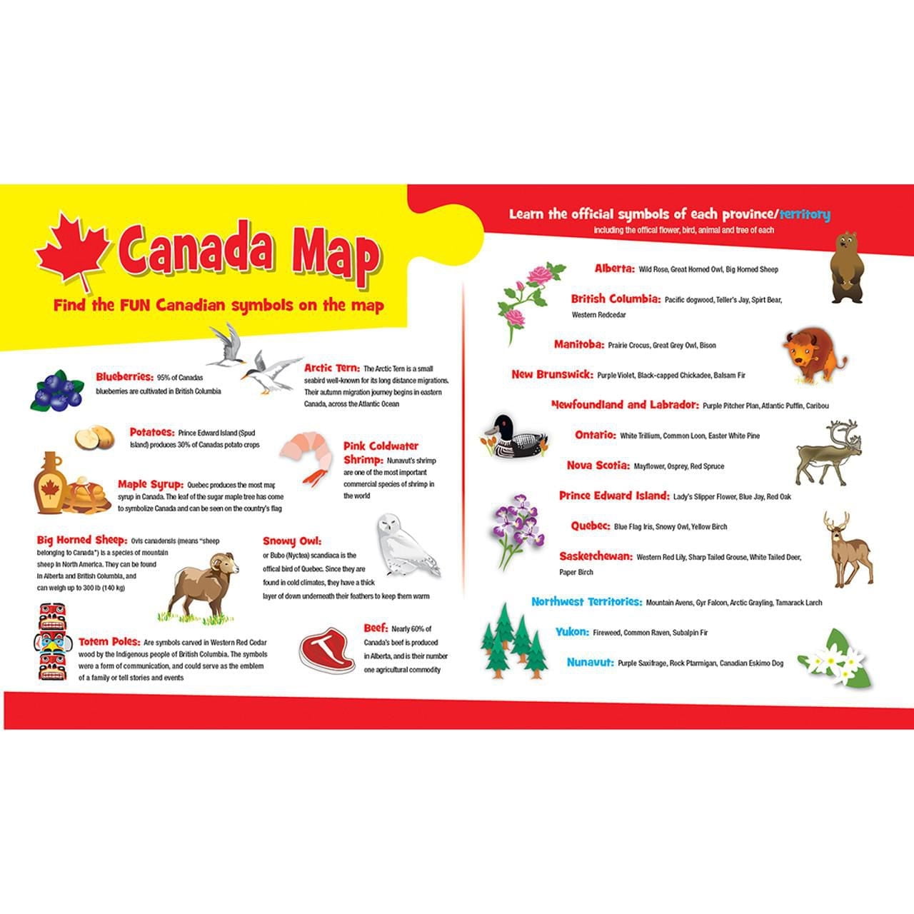 MasterPieces Puzzle Company Carte Du Canada Casse-Tête De 60 Pièces