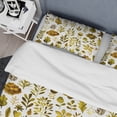 thumbnail image 4 of Designart 'Watercolor Texture with Flowers & Plants' Modern & Contemporary Duvet Cover Set, 4 of 4