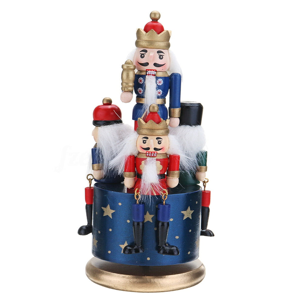 Christmas Clockwork Music Box Wind Up Toy Home Festival Decoration Kid Xmas Gift 