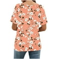 thumbnail image 4 of Neewe Womens Summer Tops Casual Short Sleeve Crewneck Shirts Business Dressy Work Blouses, 4 of 7