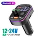 thumbnail image 1 of Bluetooth 5.0 Wireless Car Charger Fm Transmitter Dual Display Universal Pd 20w Car Kit Fm Modulator Car Accessories Durable01China He Qiyong unisex, 1 of 1