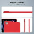 thumbnail image 3 of Allytechgroup iPad Air 13 Inch M2 Case 2024, Ultra Slim Thin Lightweight Soft Silicone Back Shell Bumper Shockproof Protective Case Cover for Apple iPad Air 13 Inch M4 2024, Red, 3 of 8