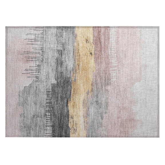 Dalyn Rugs Machine Washable Indoor/Outdoor Chantille Blush 1'8" x 2'6" Rug