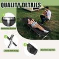 thumbnail image 4 of Cuna de camping YSSOA plegable para adultos con bolsa de almacenamiento negra, 4 of 8