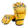 thumbnail image 3 of Gants de Boxe Demi-Doigt Gants de Kickboxing Demi-Doigt avec Bracelet Réglable pour Hommes Femmes Style Griffe de Tigre Jaune, Demi-Doigt Gants de Boxe Demi-Doigt pour Femmes, 3 of 5
