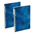 thumbnail image 2 of Haosy Blue Dreamy Fluffy Clouds Notebooks 1-subject Journal 60 Sheets A5 College Ruled Paper Detachable Ring 8.3"x5.7", 2 of 8