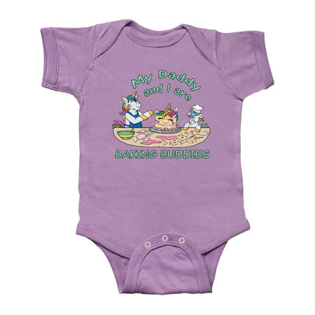 

Inktastic My Daddy and I are Baking Buddies Gift Baby Boy or Baby Girl Bodysuit