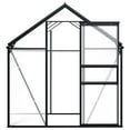 thumbnail image 3 of vidaXL Greenhouse Anthracite and transparent Aluminum, Polycarbonate Large, 3 of 7