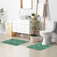 thumbnail image 6 of Yayeee Bath Rug for Bathroom Floor Non Slip Rectangle Fluffy Soft Absorbent Mat, 16"x24", Christmas Trees, 6 of 7