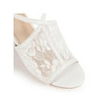 thumbnail image 6 of BLISSFUL STEP Open Toe Lace Ankle Strap Stiletto Heel Sandals for Women White 8.5, 6 of 8