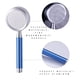 thumbnail image 5 of Rociador de ducha de mano de aluminio con cabezal de ducha, rociador de baño de mano para baño, mango azul Eigraketly HA000712-02B, 5 of 6