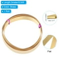thumbnail image 2 of Uxcell Flat Brass Wire, 1 Roll 30Gauge/0.25x18mm Size 3m/9.84ft Flat Craft Wire, Brass, 2 of 5
