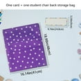 thumbnail image 3 of Seat Back Pockets Storage Seat Sacks Convenient for Classroom Chairback Pocket Chart Chair Pocket, 3 of 8