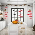 thumbnail image 4 of Bienvenido Decoraciones Calcomanías de pared con murciélagos, decoración, paquete de 120 calcomanías para ventanas con murciélagos en 3D, decoración para puertas con murciélagos, 4 of 6