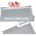 thumbnail image 4 of Bubble Mailers HBlife, 100 sobres de polietileno autoadhesivos, color gris, 15 x 25 cm, 4 of 8