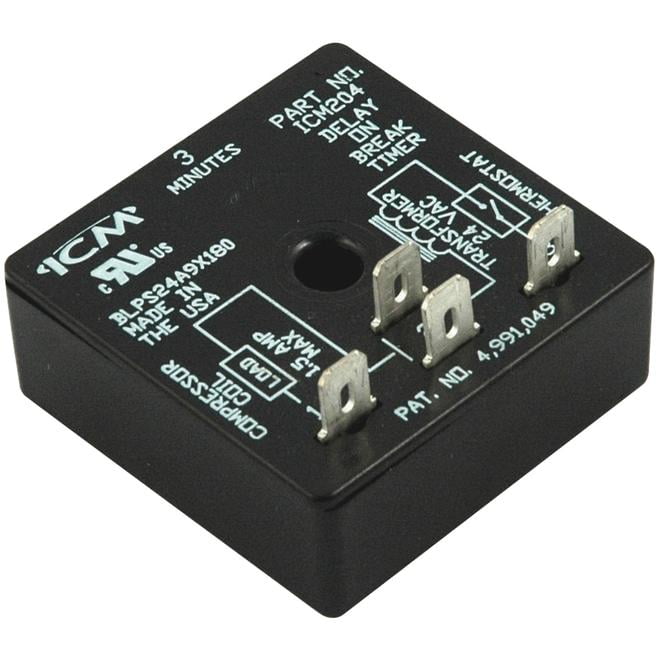 ICM Controls ICM204 Delay On Break Timer 4 Terminal With 3 Minute Fixed