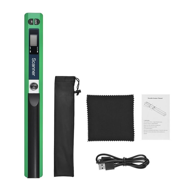 Portable à Main Sans Fil, Taille A4 900DPI JPG/PDF Formate Écran LCD Interface Type-C avec Sac de Protection, Rapide, Balayage Facile