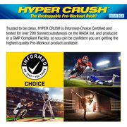 مسحوق ما قبل التمرين MHP Hyper Crush – دعم الطاقة والمضخات والتعب – 3 جرام كرياتين، سيترولين، 350 مجم كافيين – بلو آيس، 30 وجبة