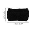 thumbnail image 3 of Unique Bargains 1 Pc Fashion Headband Yarn Bow Pattern Black, 3 of 5
